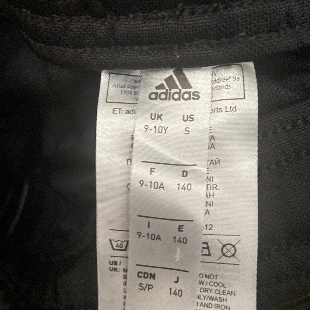 Classic back adidas pants with white stripes